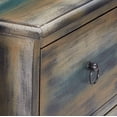 thumbnail image 4 of Glancio Spacious Console Table, Antique Oak & Teal Blue, 4 of 5
