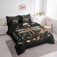 thumbnail image 3 of jejeloiu 3D Colorful Flower 7-Piece Bedding Comforter Set,Natural Floral Blossom King Bedding Sets For Girls Reversible, 3 of 8