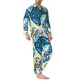 thumbnail image 2 of Uemuo Game All Day Pattern 2-Piece Loungewear Set - Men’s Soft Sleepwear, Cozy Winter PJs, Comfy Sleep Set-, 2 of 7