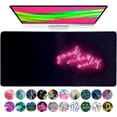 thumbnail image 1 of Large Mouse Pad Desk Mat Protector Keyboard Pad Desktop Office School Decor Big Extended Quote Computer Accessories Mousepad Good Vibes Only Inspiration Work, 1 of 5
