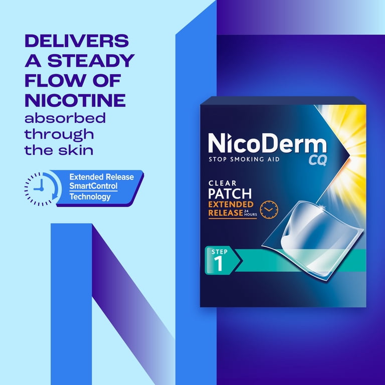 Nicoderm CQ Step 1 Extended Release Nicotine Patches to Stop