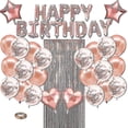 thumbnail image 1 of Decoración de fiesta de cumpleaños, cortina de flecos con pancarta de feliz cumpleaños, 1 of 4