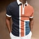 thumbnail image 2 of Playeras De Compresión Para Hombre, Camiseta Estampada De Manga Corta Con Solapa Y Cremallera A La Moda Para Primavera Y Verano, Top, 2 of 5