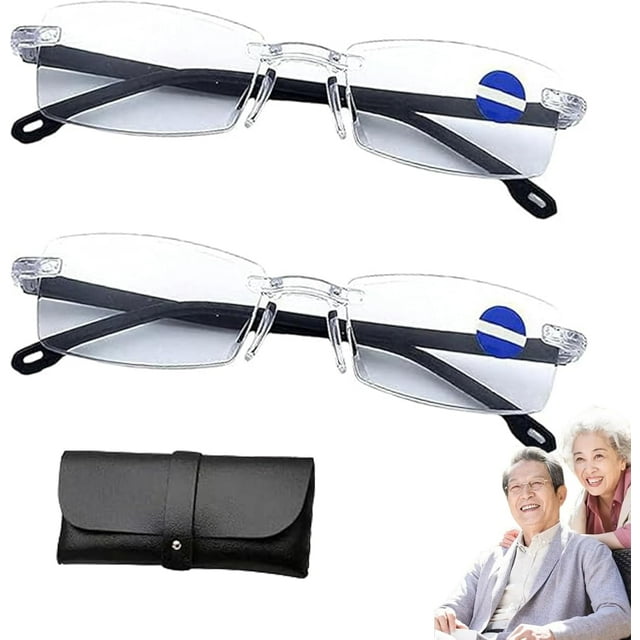 Lunettes Blueease-Optics, Lunettes de Lecture Zoom Automatique Bluease avec Protection contre la Lumière Anti-Bleu