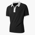 thumbnail image 3 of Chiccall Men's Summer Tops Short Sleeve Zip-up Shirts Casual Performance Tee Shirts, 3 of 6