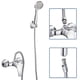 thumbnail image 2 of 1pcs 15m Stainless Steel Shower Hose Sprinkler Inlet Pipe Brass Insert Leak Proof Chrome Finish Resist High Pressure, 2 of 5