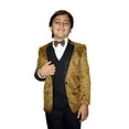 thumbnail image 2 of B-Bellagio Gold 5Pc Suit Shirt,Bowtie & Vest For Kids By Alberto Nardoni Brand Designer, 2 of 3