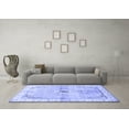 thumbnail image 3 of Ahgly Company Indoor Rectangle Medallion Blue Traditional Area Rugs, 5' x 7', 3 of 4