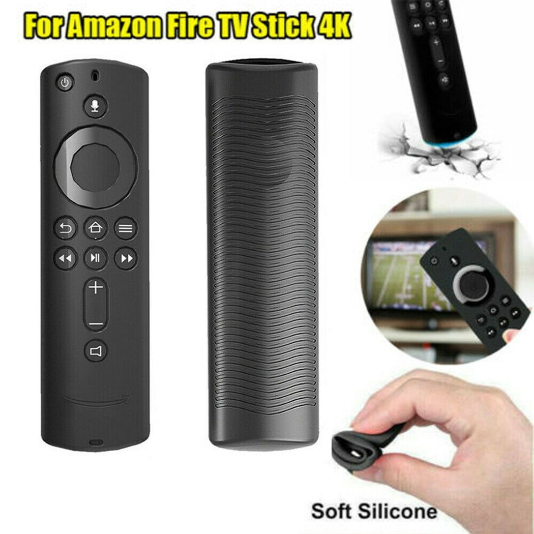 Silicone Case Cover For Amazon Fire TV Stick 4K TV Stick Voice Remote Silicone Case Cover Black