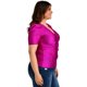 thumbnail image 2 of Blusa de satín Roman Fashion /Tallas Extras, 1825 (Magenta) fucsia oscuro 40 Roman Fashion BL-GR-1825-MAGENTA, 2 of 6