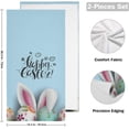 thumbnail image 2 of Decorated Easter Eggs Hand Towels 2 PCS, Cute Bunny Ears Kitchen Towel Ultra Soft and Highly Absorbent,Decorative Fingertip Face Towel for Bathroom Hotel, 28.3"x14.4", 2 of 5