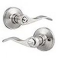 thumbnail image 3 of Knobonly 2 Pack Wave Door Lever Brushed Nickel Finish Universal Entry Keyed Door Handles Different Keys Handleset, 3 of 4