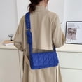 thumbnail image 4 of Designer Female Handbag Solid Color Padded Quilted Crossbody Bag Portable Travel, 4 of 9