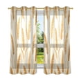 thumbnail image 6 of Yayeee Window Curtains Light Filtering 63"x42" Grommet Panel Pair Home Living Room Decor, Wheat Ears Pattern, 6 of 7