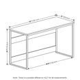 thumbnail image 2 of Pemberly Row Modern Enhanced Study Desk in 52-inch French Oak Gray Finish, 2 of 6