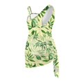 thumbnail image 5 of Whosucclay Green Tropical Leaf Girl's One Piece Swimsuits, Adjustable Strap Padded Girls One Piece Swimsuits Swimwear with Cover Up Skirt for Pool Days, 9-10 Years Old, 5 of 10