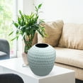 thumbnail image 5 of Decorative Handmade Oval Modern Flower Vase in Blue, 16, 5 of 5