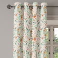 thumbnail image 2 of Ambesonne Flowers Grommet Curtain, Vintage Hearts Ribbons, 50" x 108", Beige Mint, 2 of 6
