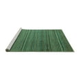 thumbnail image 2 of Ahgly Company Machine Washable Indoor Square Abstract Turquoise Blue Modern Area Rugs, 6' Square, 2 of 4