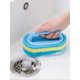 thumbnail image 2 of 1pc Blue Upgraded Thick Sponge Cleaning Brush With Handle For Wall & Tile, 2 of 4
