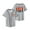 Gray, variant on Jey Uso Yeet Baseball Jersey Women Men V-Neck Short Sleeve Casual Trendy T-shirt