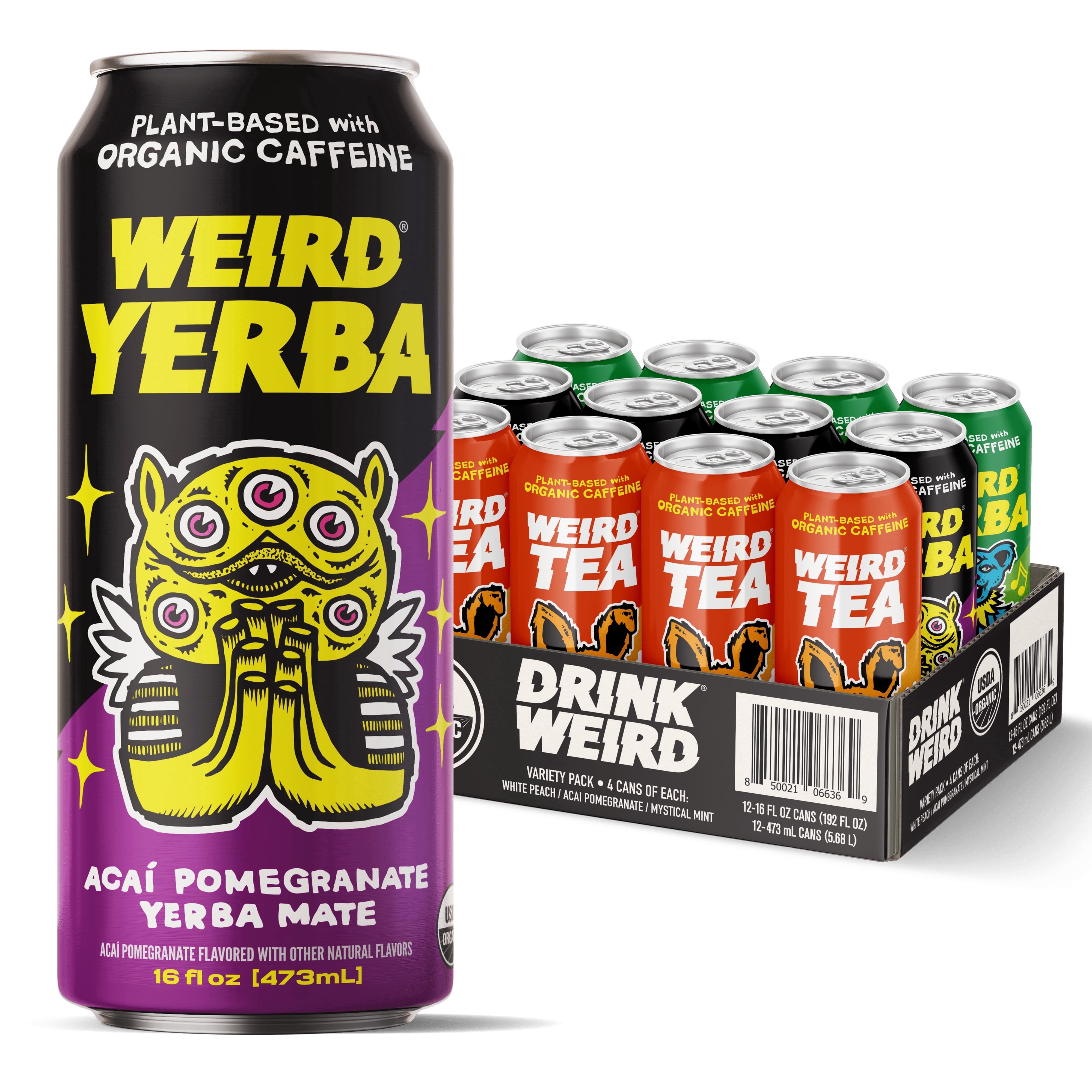 Drink Weird Organic Magic Mate Lemonade, 12pk 16oz Cans - a