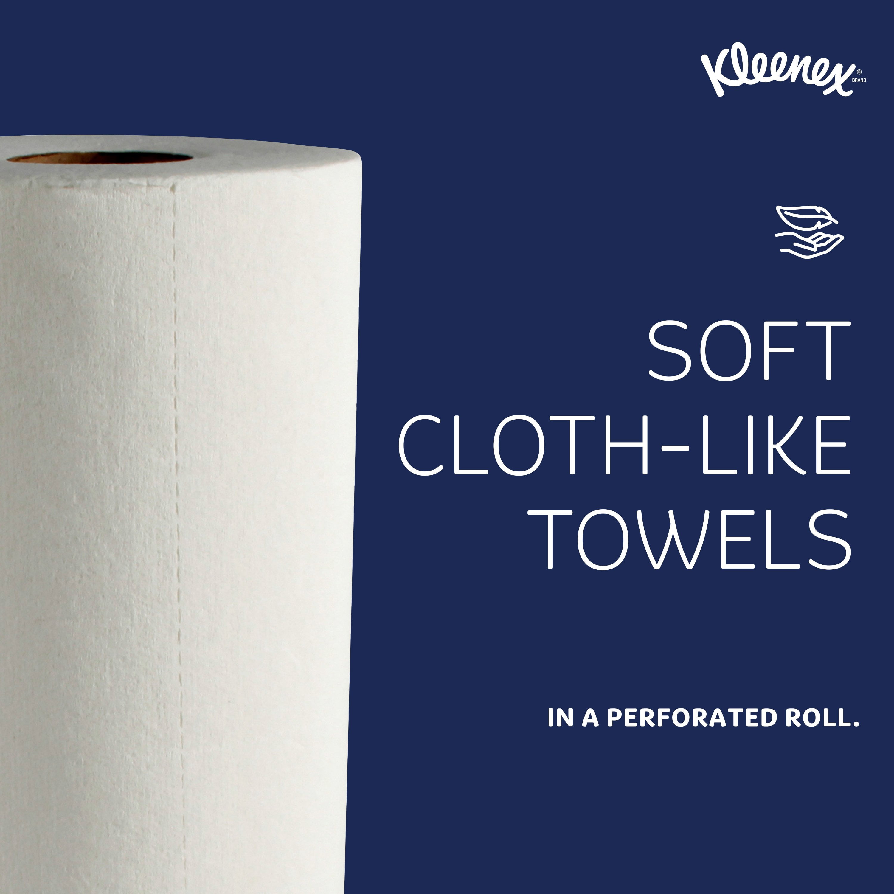 Kleenex Professional Premier Kitchen Paper Towels, Bulk (13964), Cloth-Like Softness, White (70 Sheets/Roll, 24 Rolls/Case, 1,680 Sheet Total)