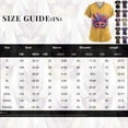 thumbnail image 2 of Mardi Gras Scrub Tops for Woman Sequins Feathers Print V Neck Workwear Sparkly Short Sleeve Party Scrubs with Pockets Black 4XL, 2 of 4