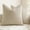 Beige, variant on Nmkwnr Set of 2 Soft Decorative Throw Pillow Covers Square Solid Cushion Cover Linen Pillow Case for Couch Bed Sofa Living Room, 18x18 Inch