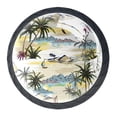 thumbnail image 2 of 4 Pcs Beach Palm Knobs for Kitchen Cabinet Cupboard Dresser Bookcase Drawer Pulls Handles Round Home Decor, 2 of 7