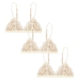 thumbnail image 2 of VBEWZET 3 Pack Women French Lace Bralette, Wireless Thin Triangle Cup Bra Set, Soft Push Up Bras for Small Bust Daily Wear Beige M, 2 of 3