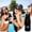 Black, variant on MOAOASPER Zippered Neoprene Bottle Cooler Sleeve with Metal Opener, Insulated Beer Holder for 330ml Standard Bottles, Portable Drink Accessory for Party, BBQ, Beach, Pool
