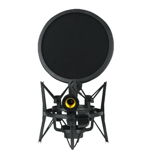 Micrófono profesion Mic. Soporte de Micrófono de Montaje Antichoque Soporte de Micrófono Soporte de Micrófono con Protección para Grabación,