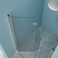 thumbnail image 5 of Frameless Shower Door 36"W x 72"H Fold Frameless Shower Door with Tempered Glass, Chrome,Sliding Shower Door, 5 of 11