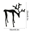 thumbnail image 3 of Christmas Decorations, Set of 2 Black Reindeer Statues, Modern Xmas Figurines, Elegant Indoor Holiday Decor - Table Centerpieces, Ideal for Living Room Bedroom Office, 3 of 10