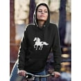 thumbnail image 3 of Tstars Women's Horse Lover Hoodie - Ideal Gift for Equestrians - Perfect Winter Birthday Gift for Women who Love Horses - Love Horses Graphic Print - Warm & Cozy Long-Sleeve Top, 3 of 6