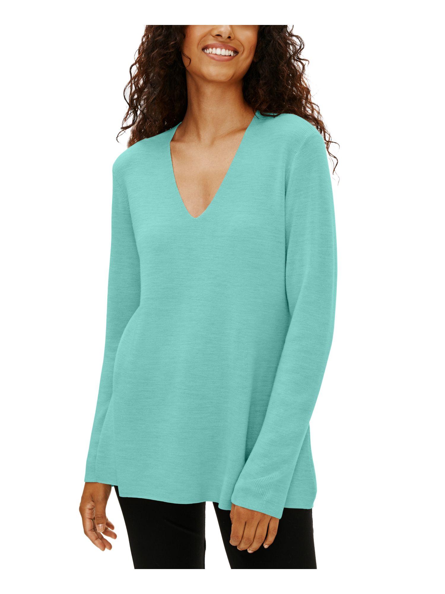 Long Sleeve V Neck Sweater XL 