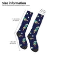 thumbnail image 5 of Haiem Astronaut Dinosaur and Space Socks, Funny Novelty Crazy Design Cotton Socks Sports Socks Knee High Socks For Men, Women,1Pairs - Gift For Working Friends, 5 of 9