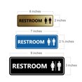 thumbnail image 2 of Standard All Gender Restroom(Dark Brown) - Medium 2-3/4" X 7", 2 of 4