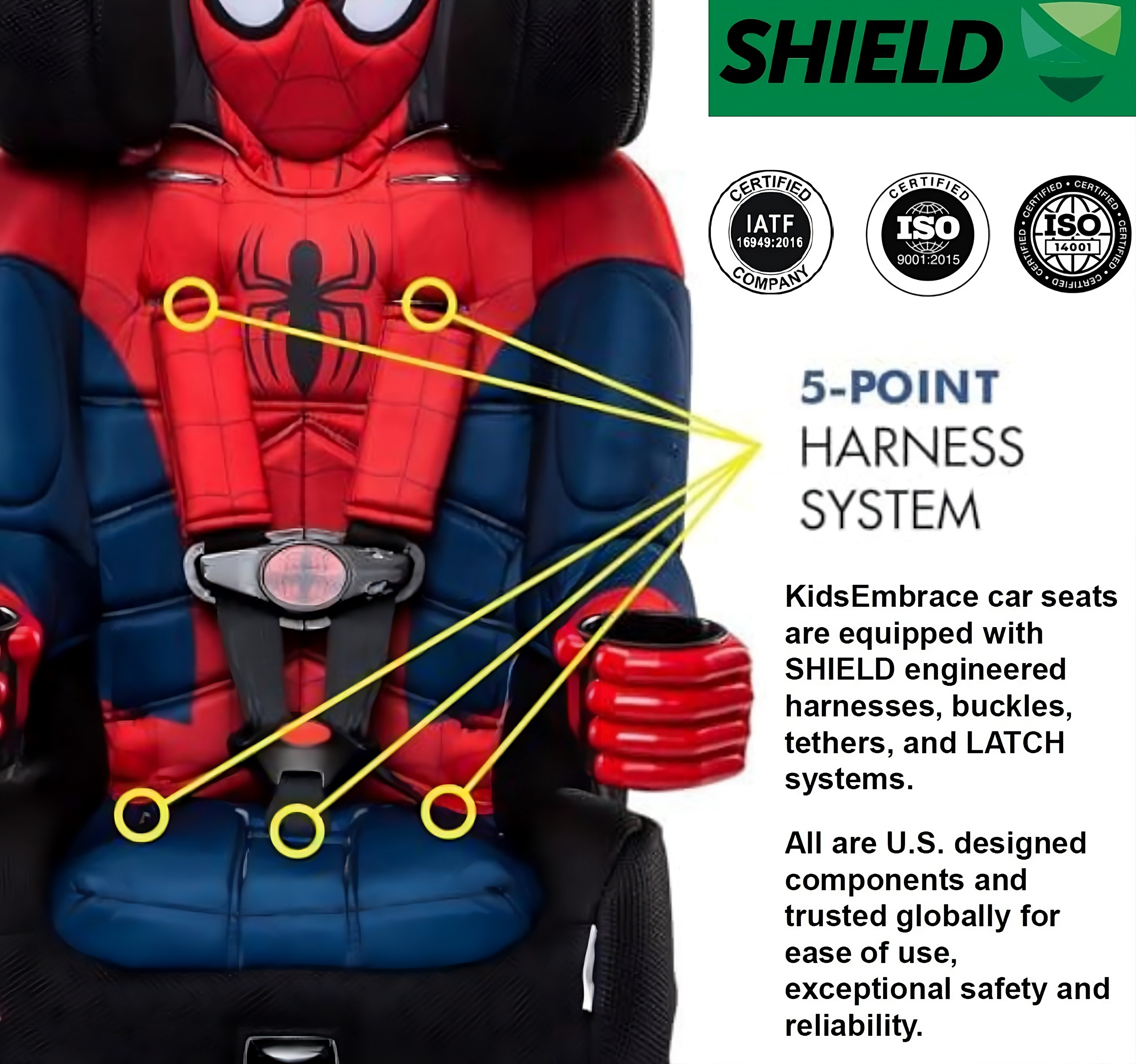 KidsEmbrace Marshall Paw Patrol 2-in-1 Combination Harness to Booster Car Seat, Forward-Facing Harness, Booster, Multi-Position Headrest, Toddler