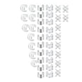 thumbnail image 4 of Pinzas para trenzas, cuentas para rastas, anillos ajustables para el cabello, accesorios para rastas, joyería para trenzas de cabello para carnaval, Plata 40 piezas, 4 of 8