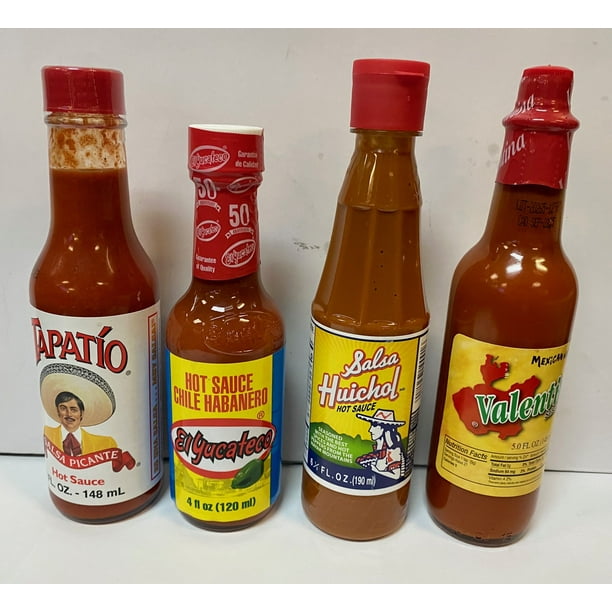 mexican hot sauce bottle bundle 4 pcs walmart com