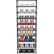thumbnail image 1 of Estantes de almacenamiento apilables para zapatos de 10 niveles: estructura de acero inoxidable con capacidad para 50 pares de zapatos, 1 of 5