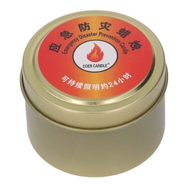 Lot De 10 Bougies De Survie 24h – Sans Fumée, Sans Odeur, Combustion Longue Durée, 6x6 Cm, 50 G Chacune