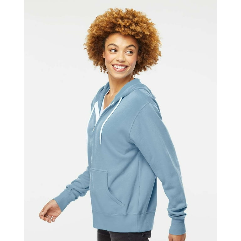 Independent Trading Co. Unisex Lightweight Full-Zip Hooded Sweatshirt -  Walmart.com