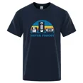 thumbnail image 4 of Camiseta estampada divertida con música sarcástica y texto "Nunca olvides" para hombre, holgada, de gran tamaño, informal, transpirable, de manga corta, 4 of 4