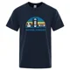 thumbnail image 5 of Camiseta estampada divertida con música sarcástica y texto "Nunca olvides" para hombre, holgada, de gran tamaño, informal, transpirable, de manga corta, 5 of 5