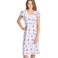 thumbnail image 6 of Casual Nights Women's Cotton Short Sleeve Sleep Dress Nightshirt, 6 of 6