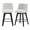 White, variant on SYNGAR Swivel Bar Stools Set of 2, 25" Modern Counter Height Bar Stools with Button-Tufted Backrest, Linen Fabric Upholstered Kitchen Island with Footrest, Dark Grey
