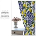 thumbnail image 6 of Classic Blue Tiles Lemon Curtain, Rustic Summer Fruit Chic Curtains for Kitchen Farmhouse Living Room Bathroom 42" W X 63" L, 6 of 6